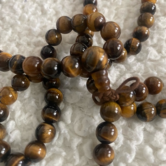 Authentic tiger eye beaded necklace - Picture 2 of 6